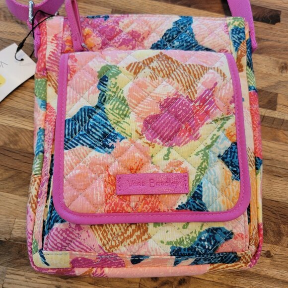 Vera Bradley Iconic RFID Mini Hipster Super Bloom Floral Print - Picture 2 of 14